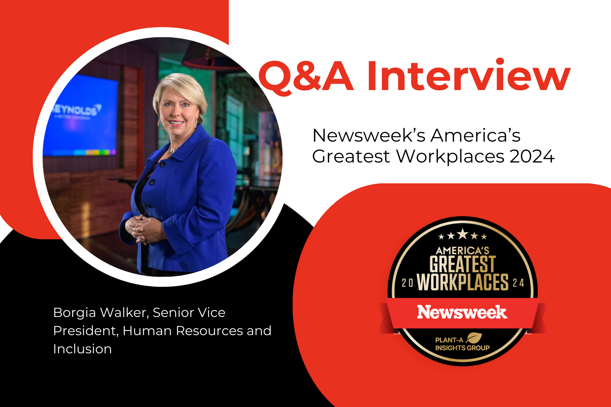 Borgia Walker speaks about Reynolds American receiving Newsweek America's Great Workplaces recognition.