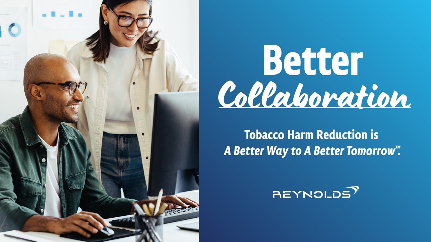 Stock image of Tobacco Harm Reduction Better Collaboration graphic.